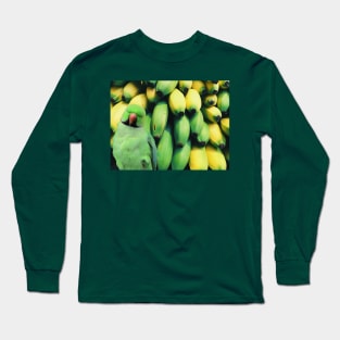 green banan ringneck Long Sleeve T-Shirt